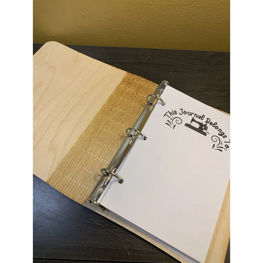 Wooden Quilt Journal With Journal‎ Pages Minnesota Engraved Quilt 8